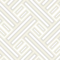 Papel de parede, geométrico, bege, branco e prata