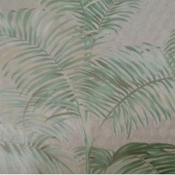 Papel de parede, folhagem, verde e fundo bege
